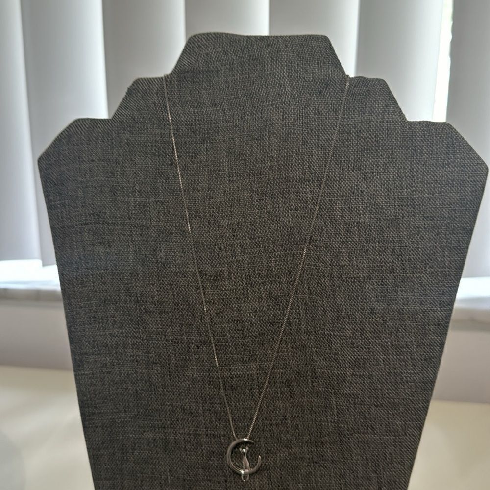 925 Sterling Silver necklace  with  Long Earrings